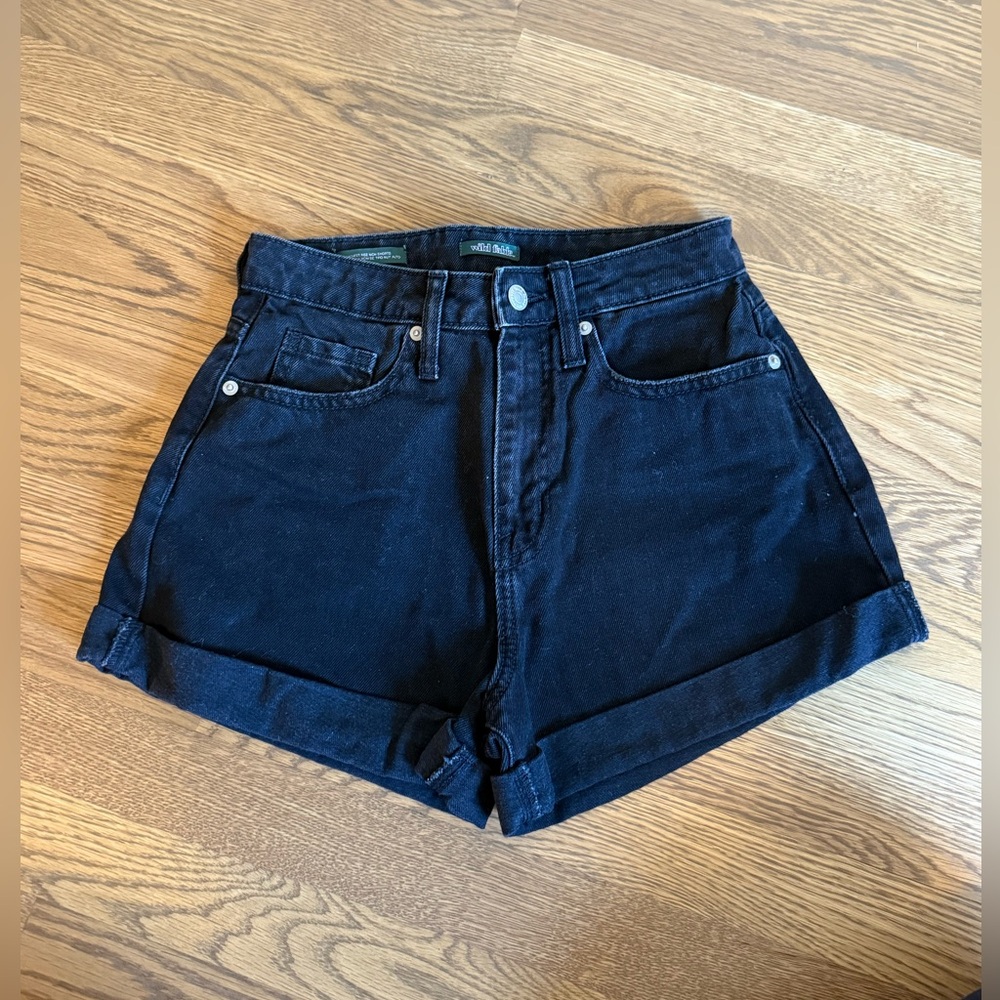 Wild Fable highest rise mom shorts black